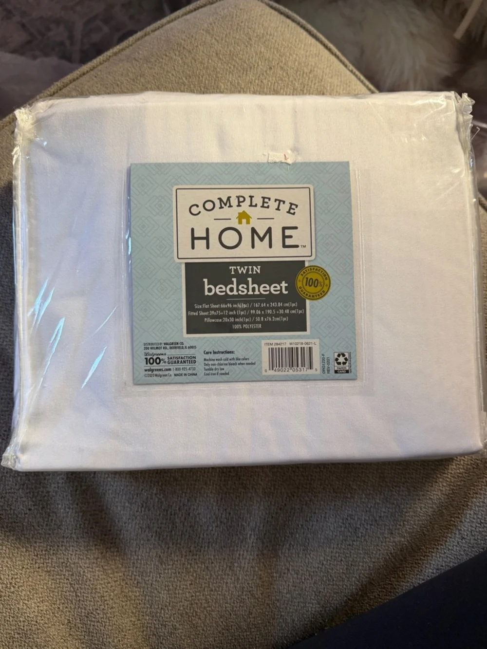 Twin White Bedsheet set
